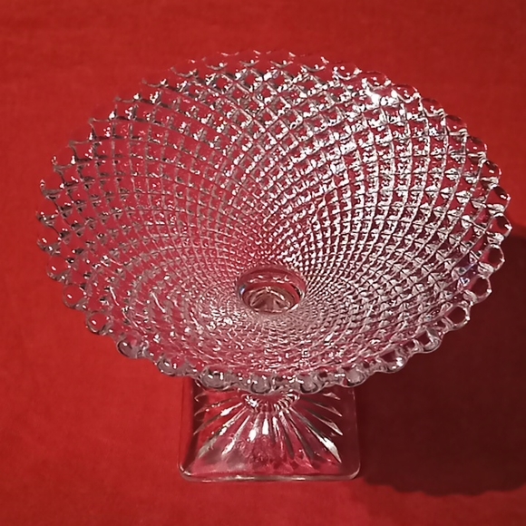 Anchor Hocking Other - Miss America Clear Footed Round Compote By Anchor Hocking. Centerpiece Glass..
